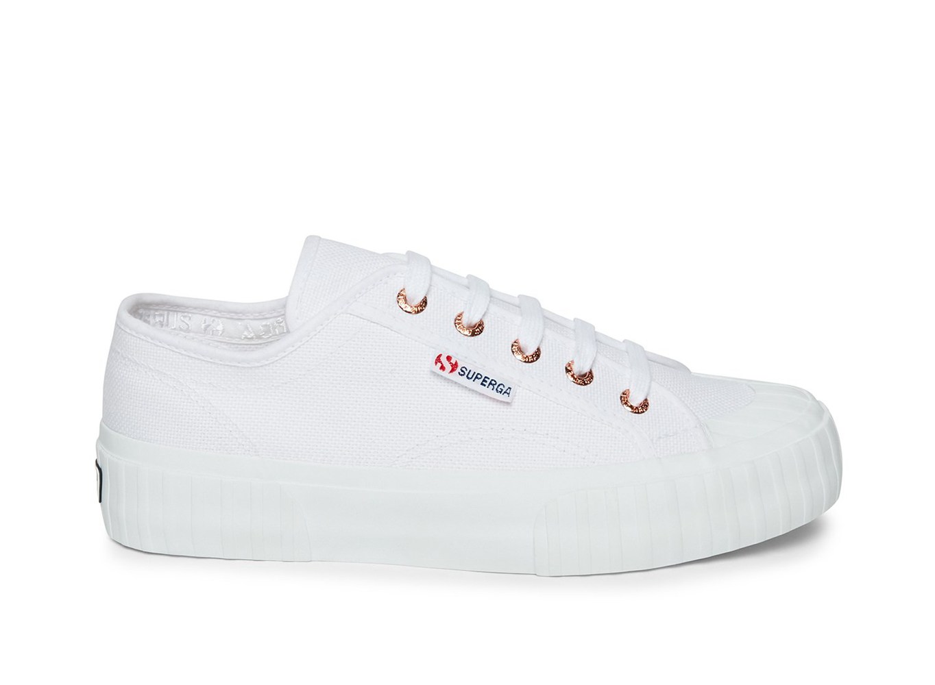 Espadrille Feminino Branco - Superga 2630 Stripe - JXCVG-4172